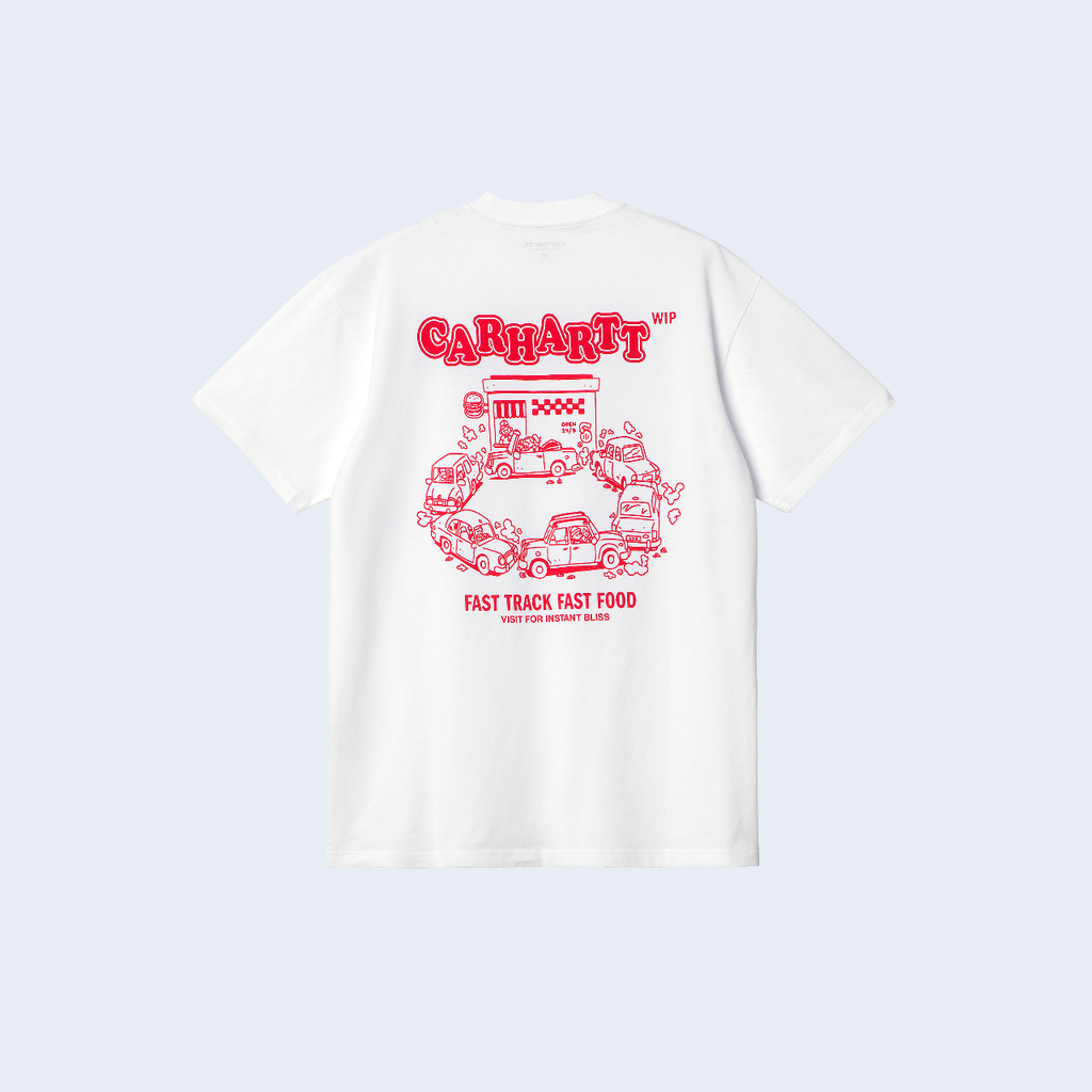 S/S Fast Food T-Shirt White/Red