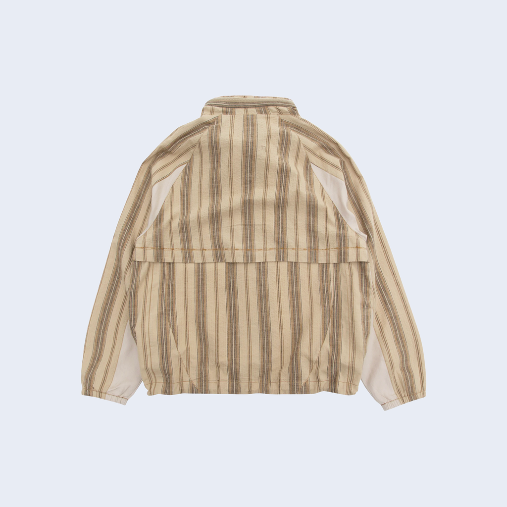 Beyond Zip Through Beige Stripe