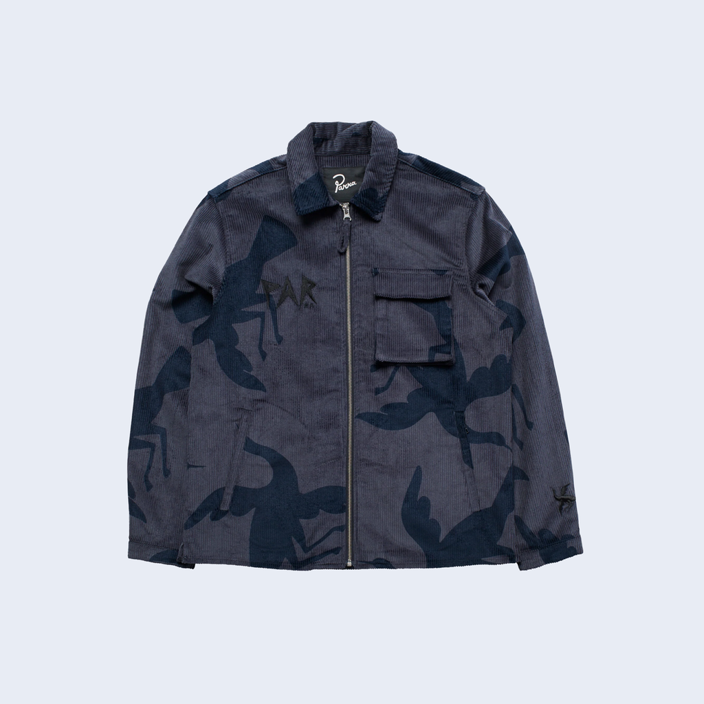 Clipped Wings Shirt Jacket Blue