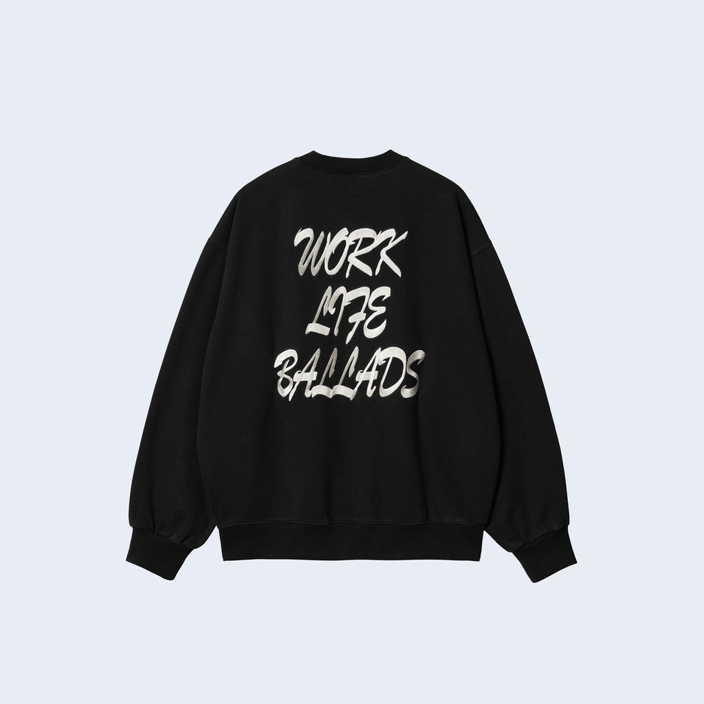 Work Varsity Sweatshirt Black / Wax