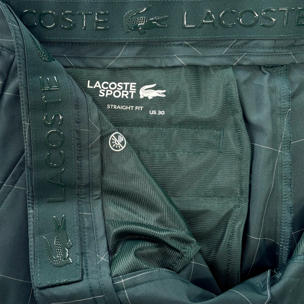 Water-repellent Checkered Golf Pants Green