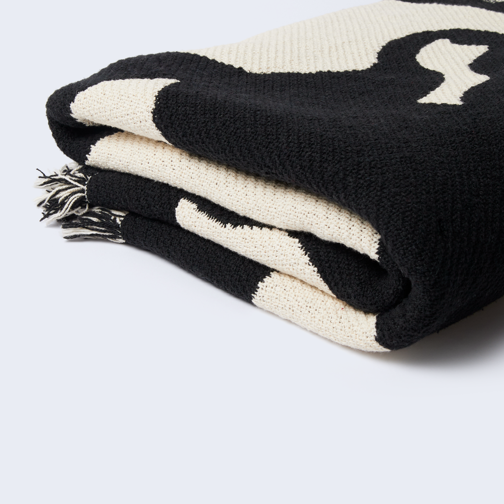 Waiting For You Throw Blanket Black