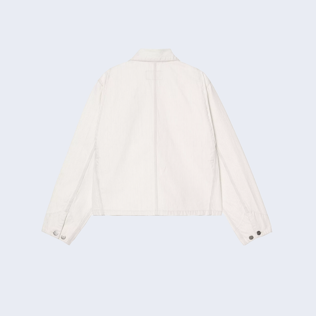 W' Mercer Chore Coat Stripe Graphite / Wax Bleached