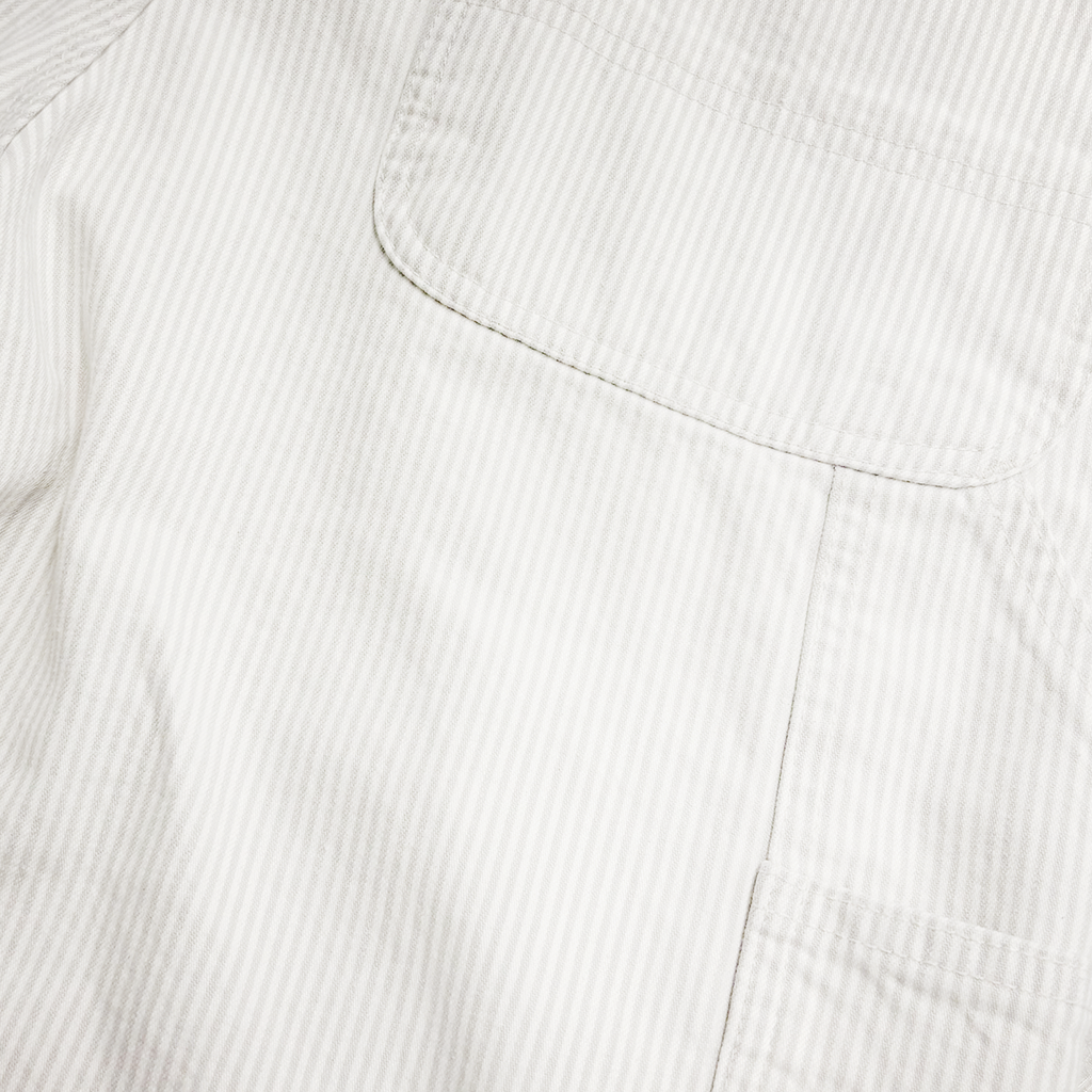 W' Mercer Single Knee Short Stripe Graphite / Wax Stone Washed