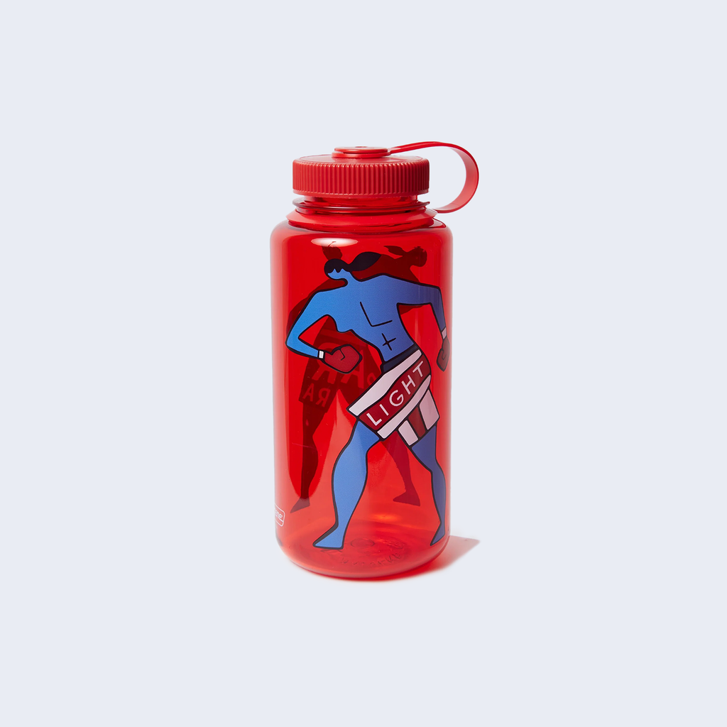 Water Slapped Nalgene Bottle Red