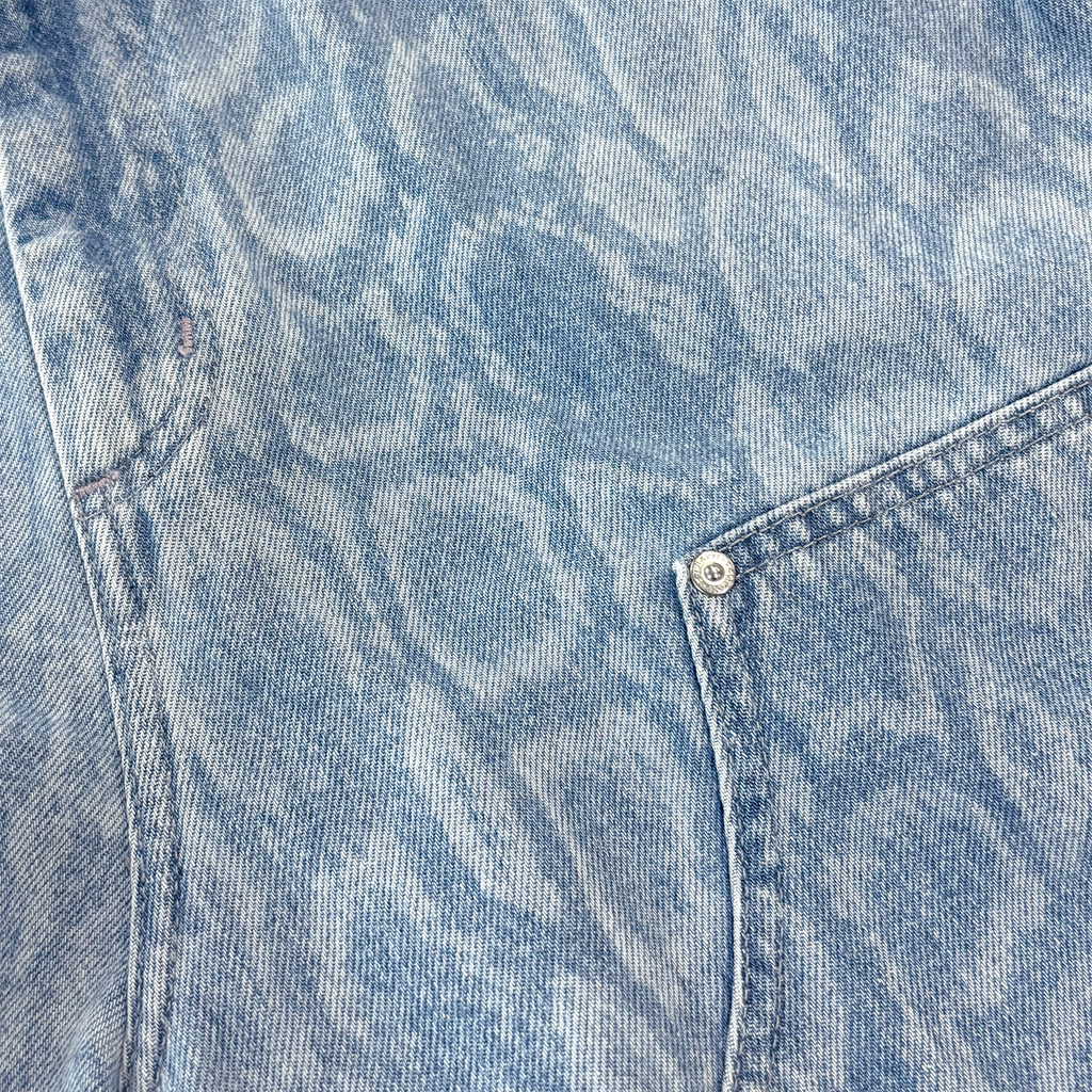 W'Snake Nixon Double Knee Short Camo Blue Bleached