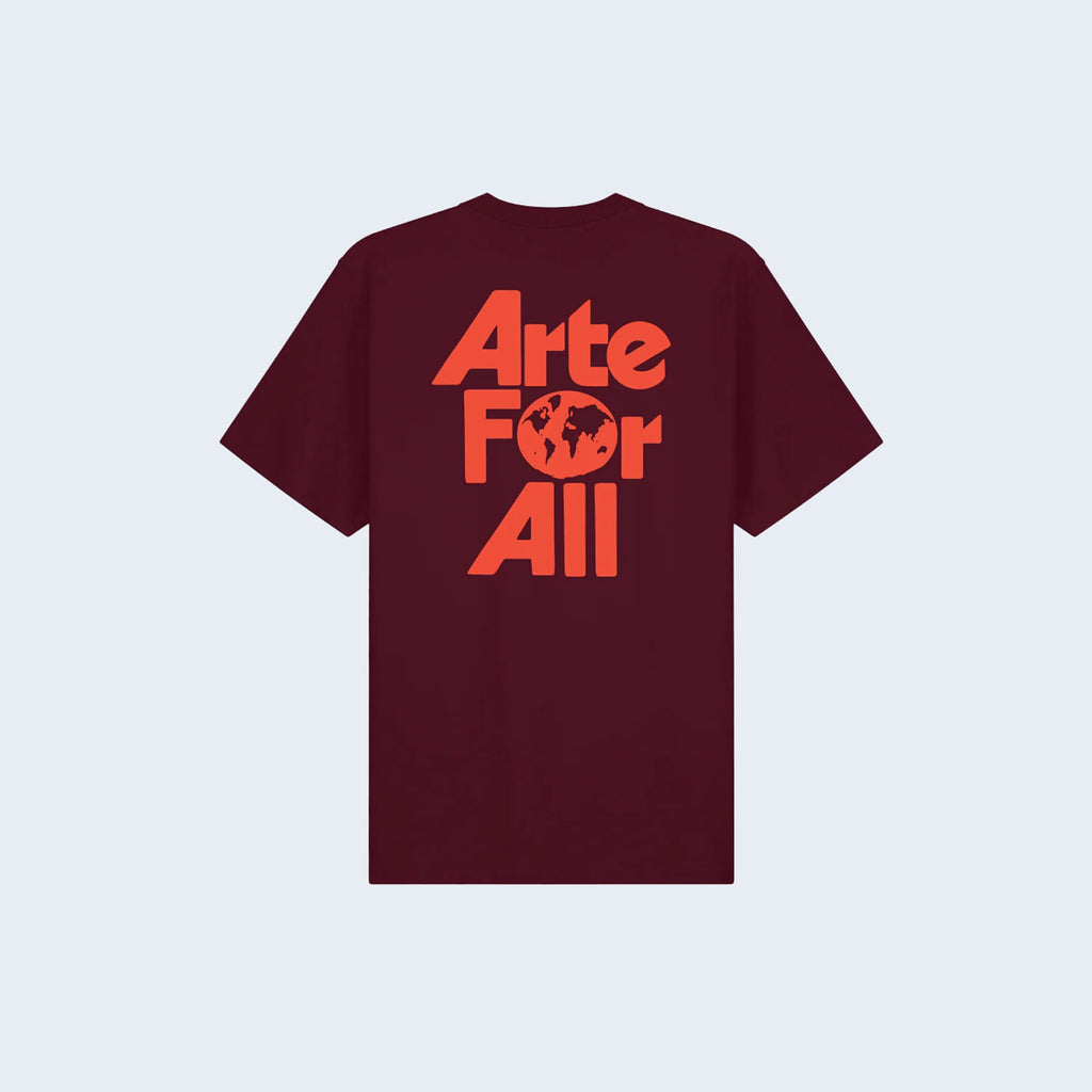Arte For All T-Shirt Bordeaux