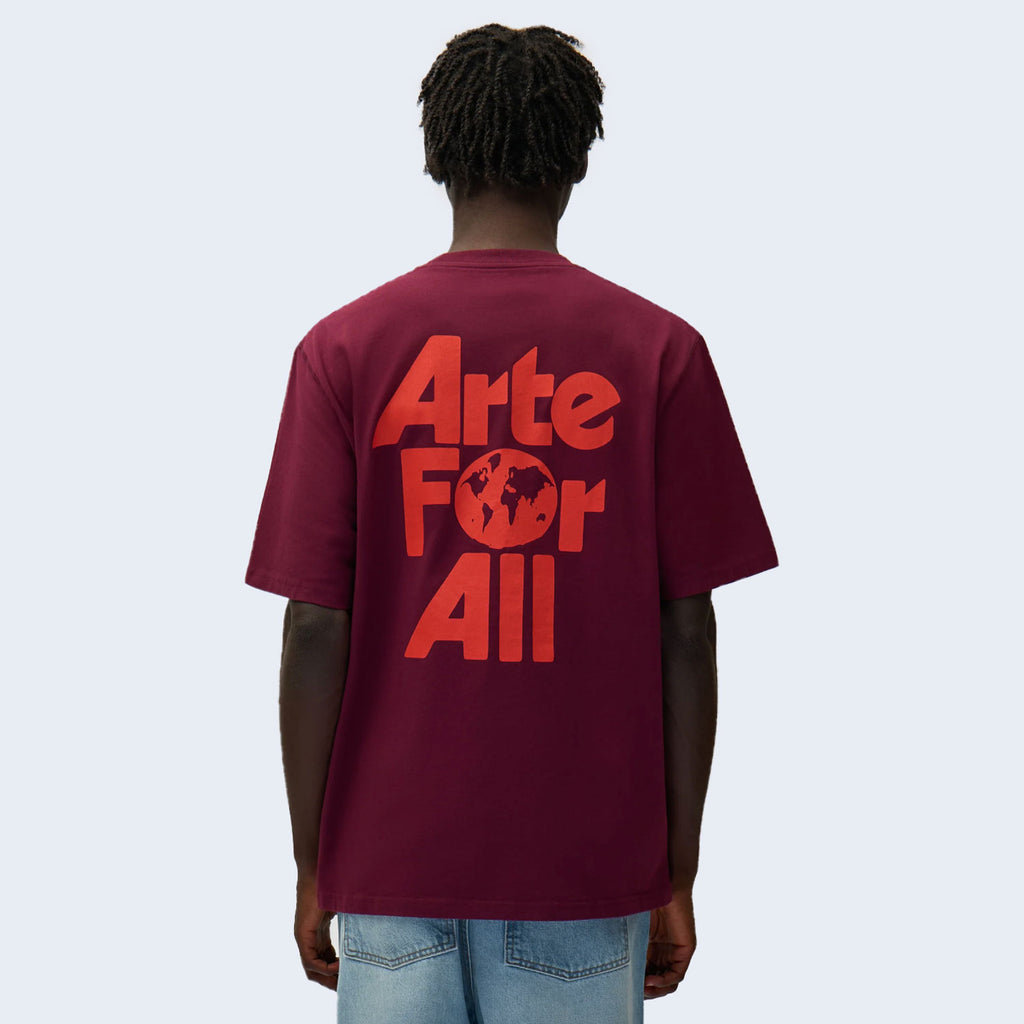 Arte For All T-Shirt Bordeaux