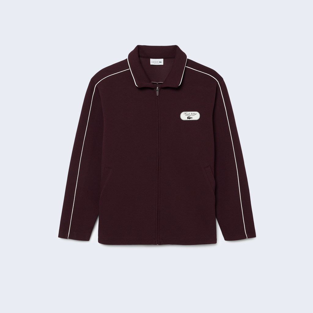 Zipped Tennis Jacket Burgundy