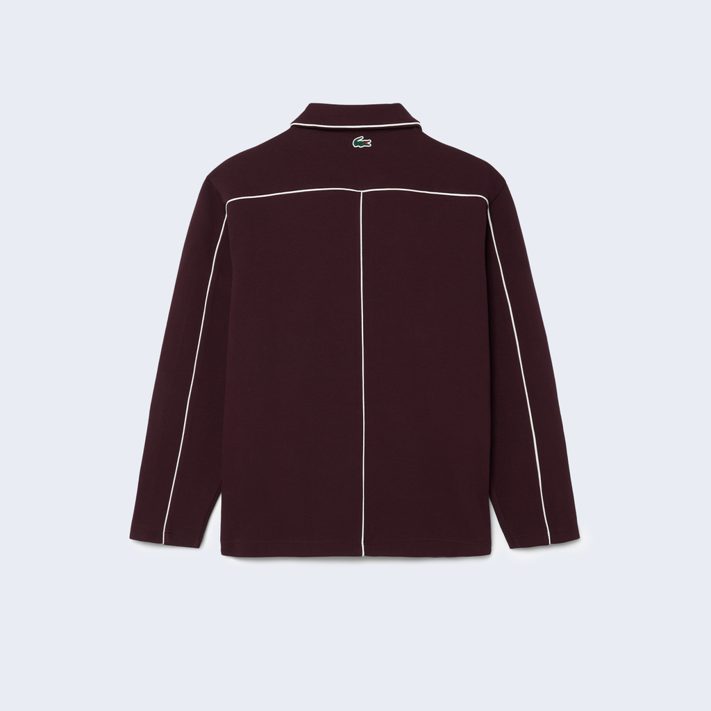 Zipped Tennis Jacket Burgundy