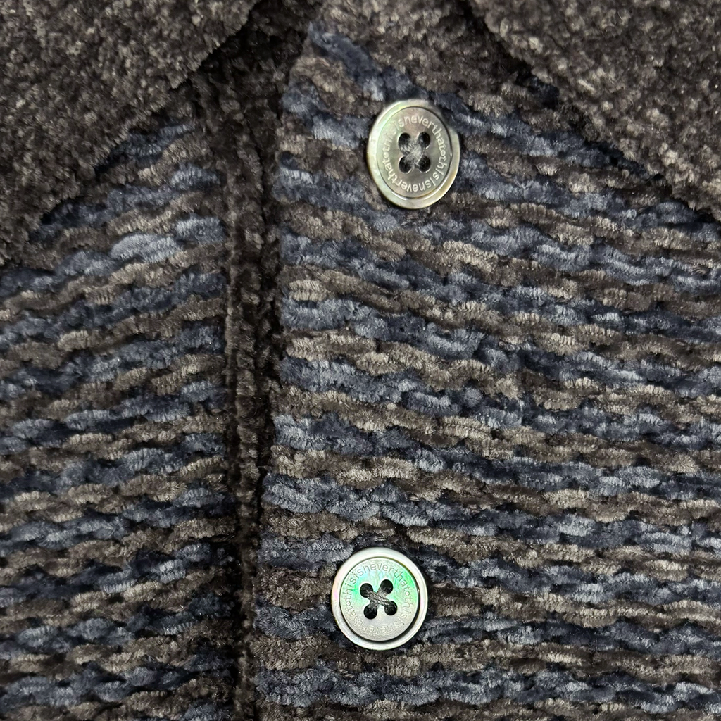 Velvet Knit Polo Charcoal