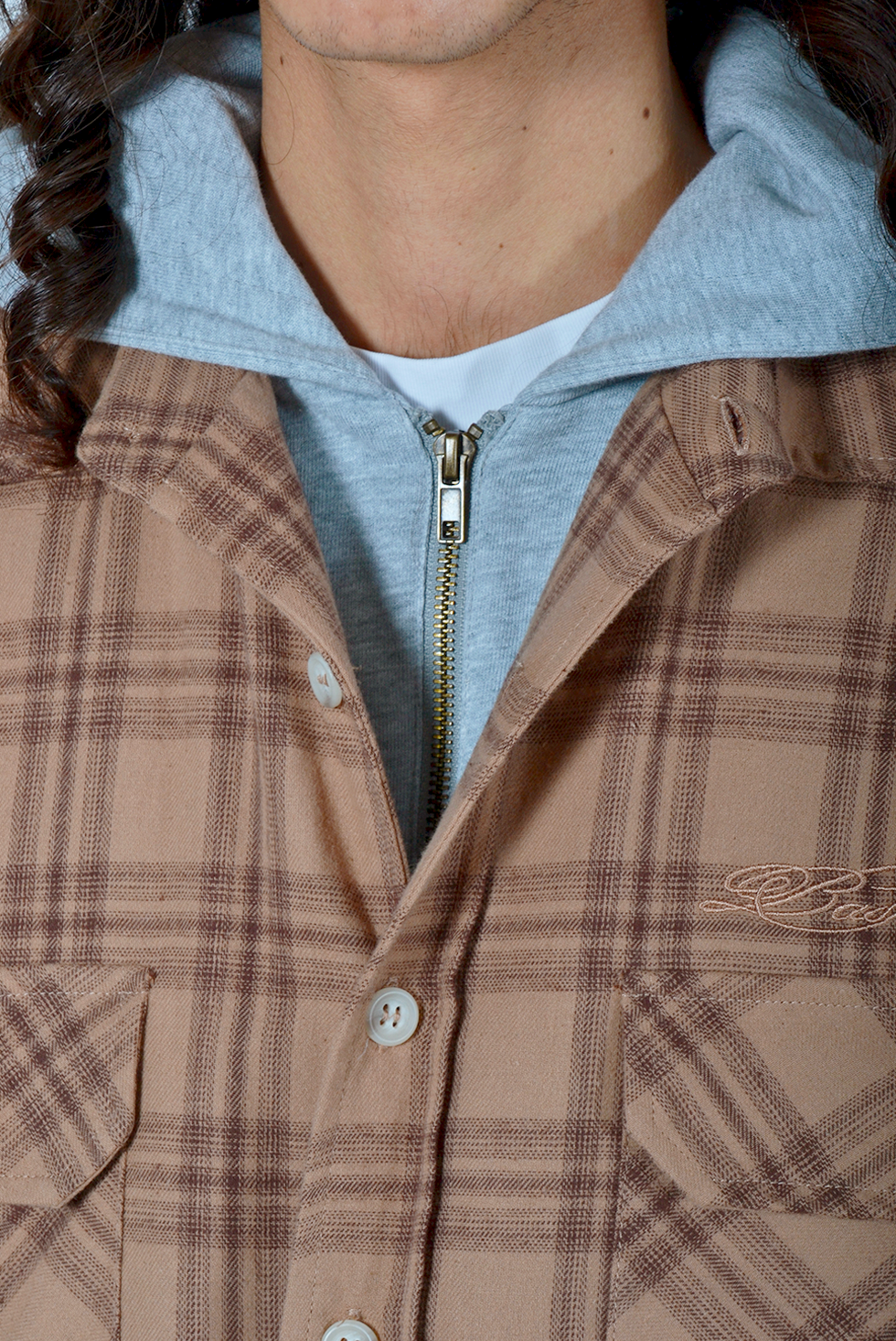 Driver Layered Jacket Brown / Tan