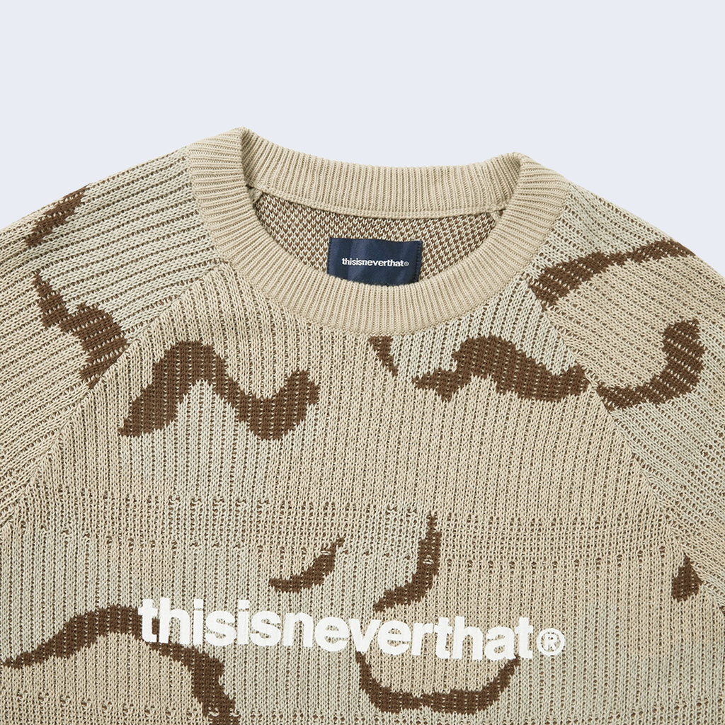 T-logo Knit Sweater Camo