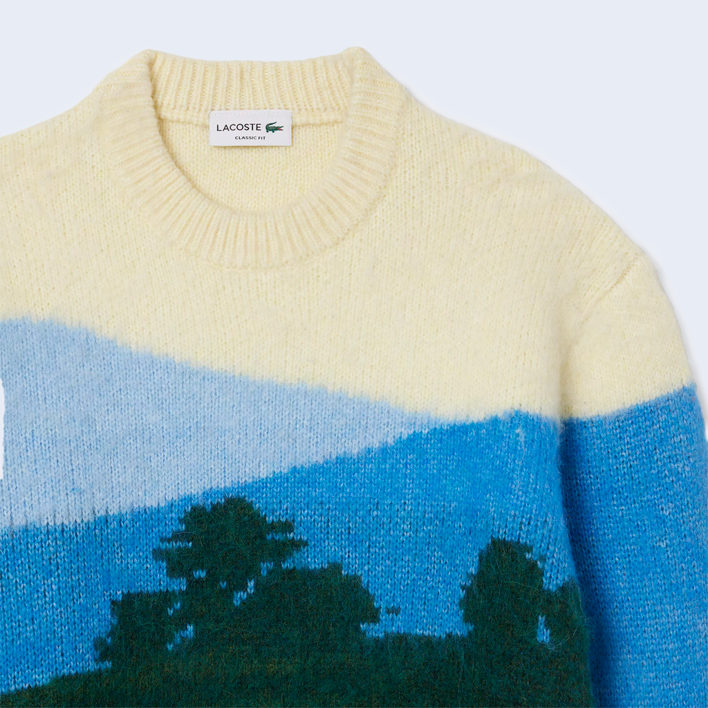 Landscape Jacquard Sweater Green / Blue