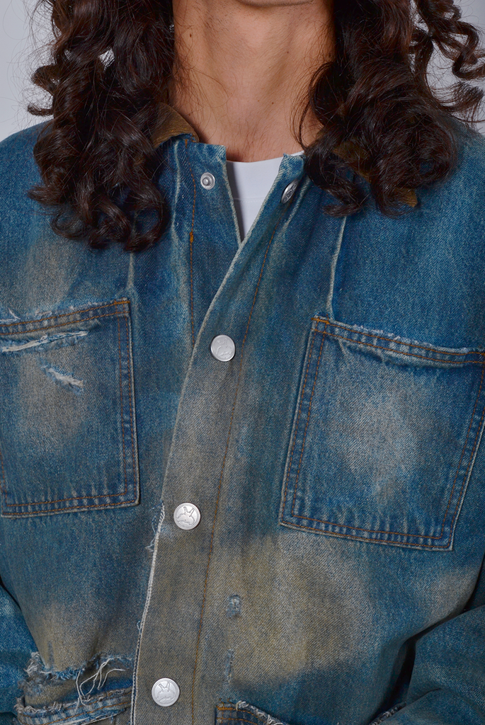 Haystack Denim Jacket Washed Blue