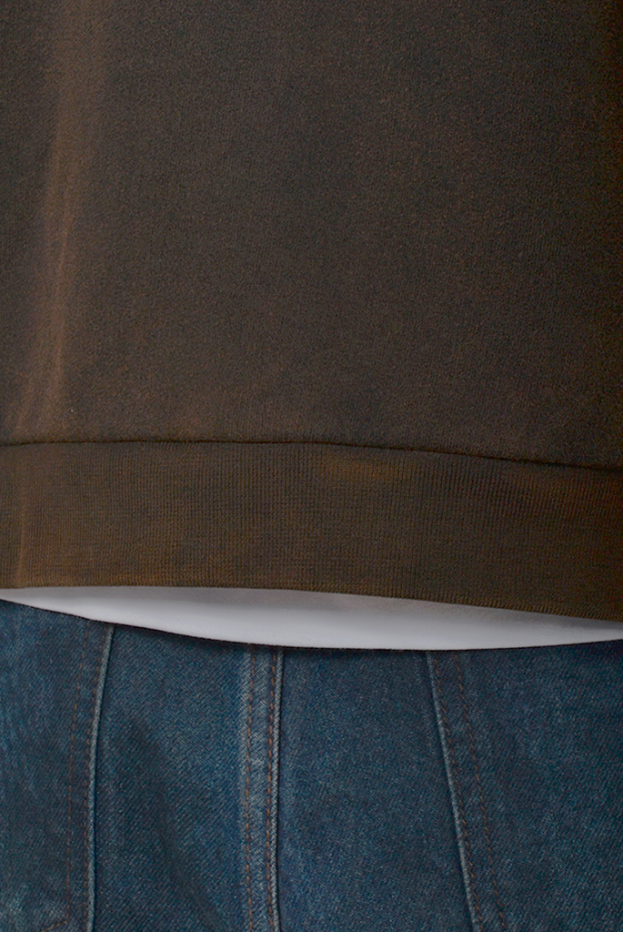 BC Zip-up Hoodie Washed Brown