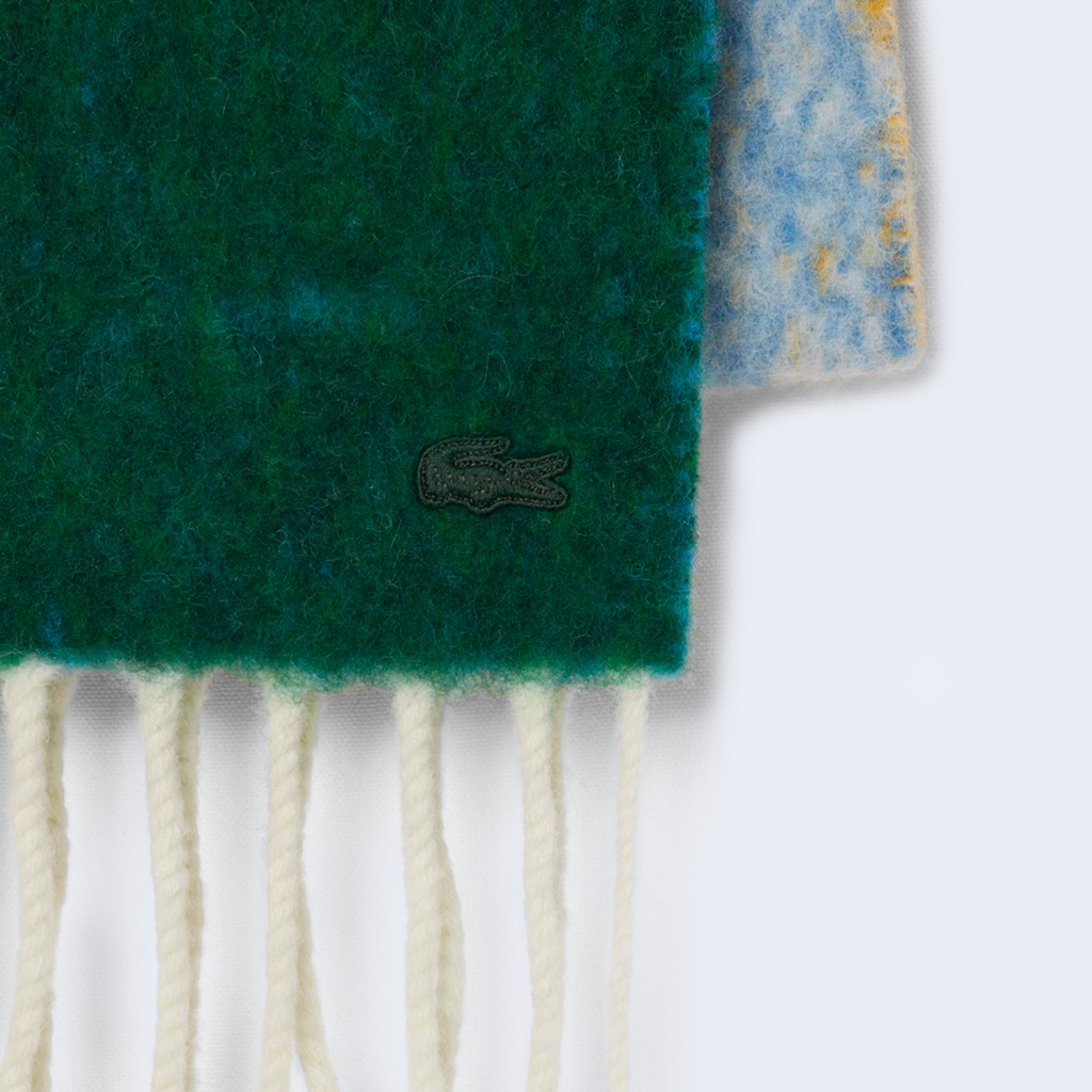 Landscape Pattern Alpaca Wool Scarf