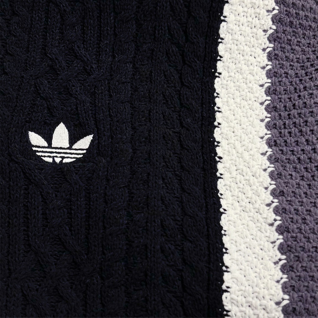 Cardigan Retro Remix Shadow Black / Grey Strata / Off White