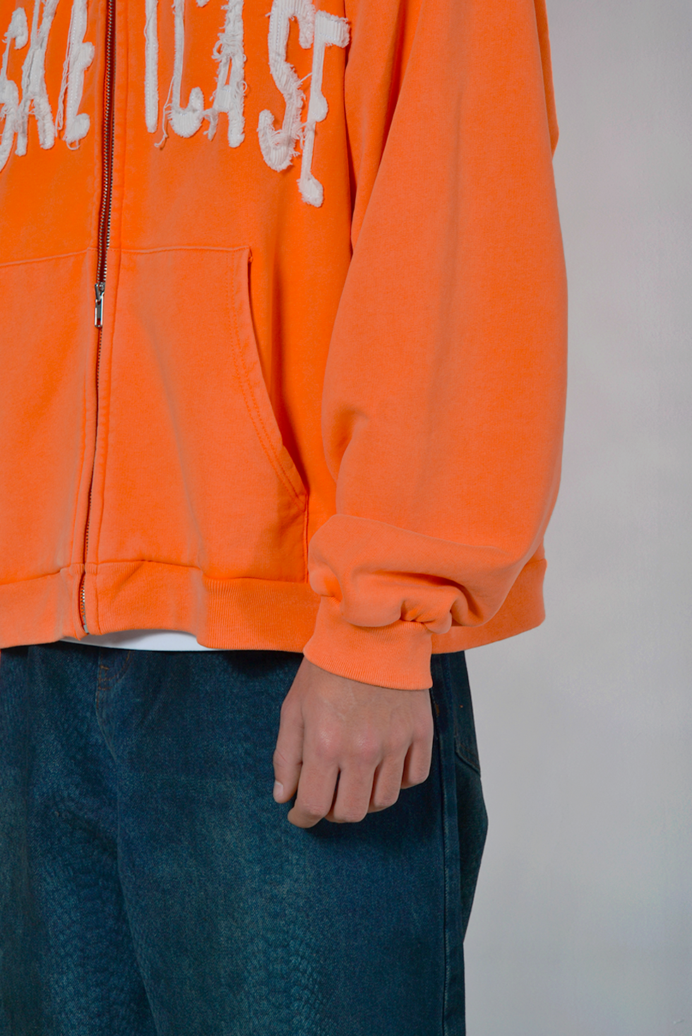 Dweller Zip-up Hoodie Orange