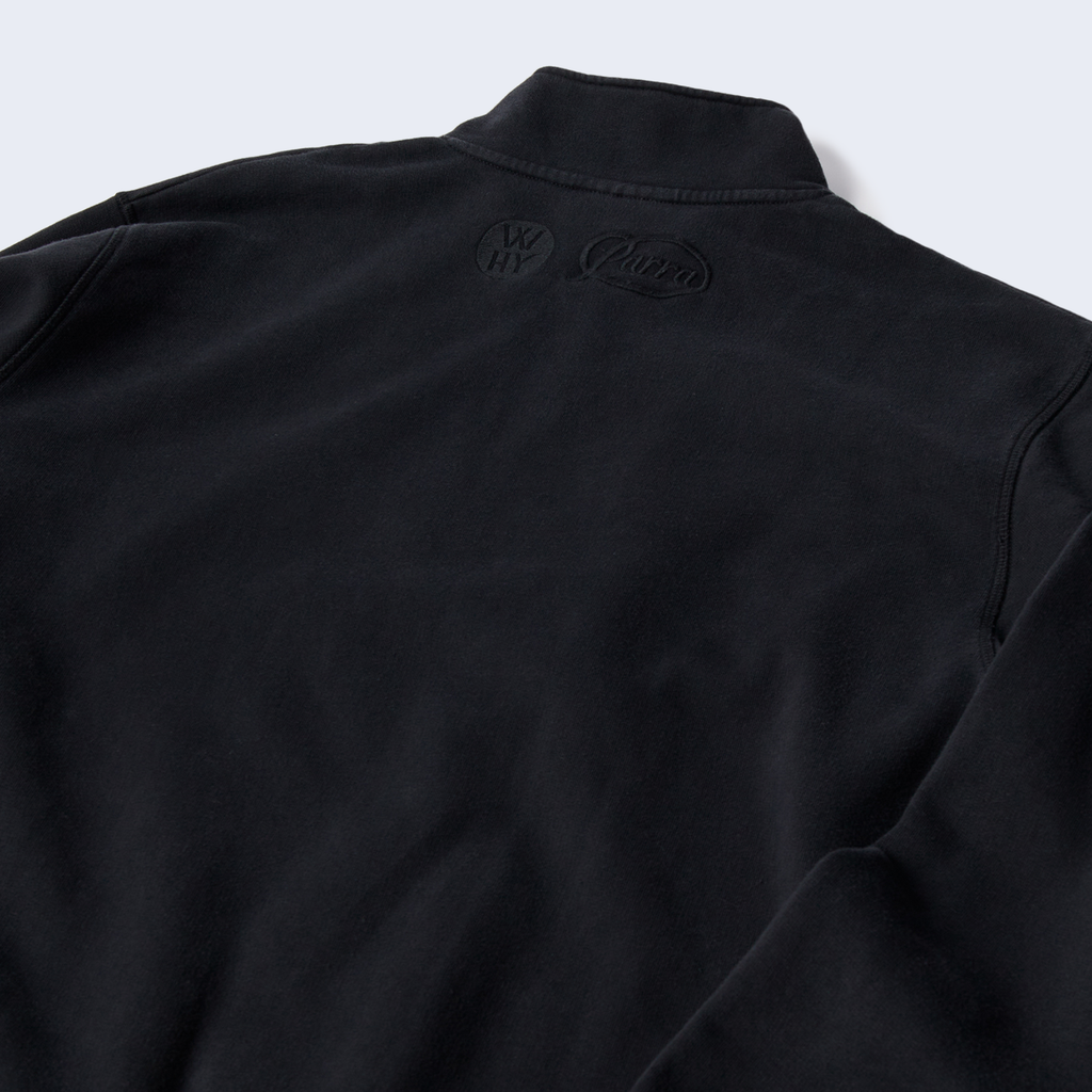 Media Training Quarter Zip Pullover Black
