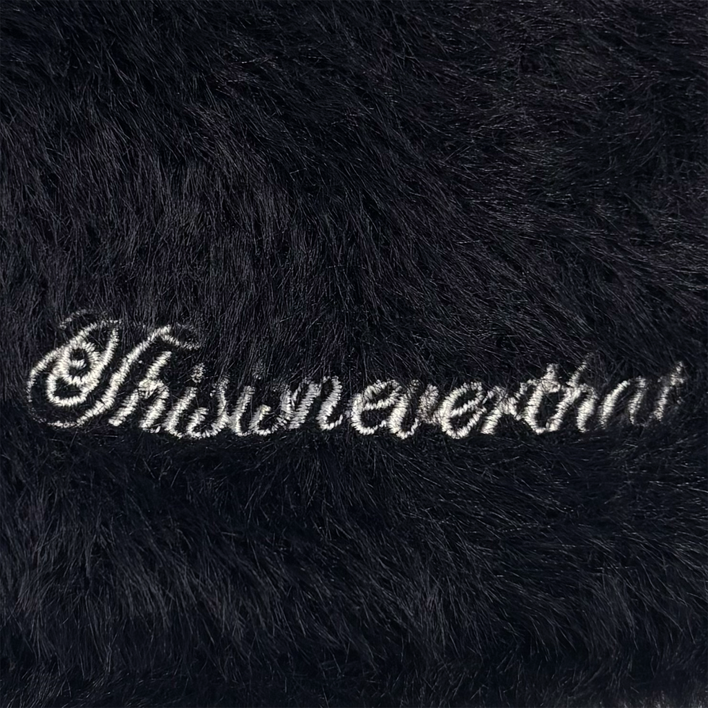 Shaggy No Cuff Beanie Off Black