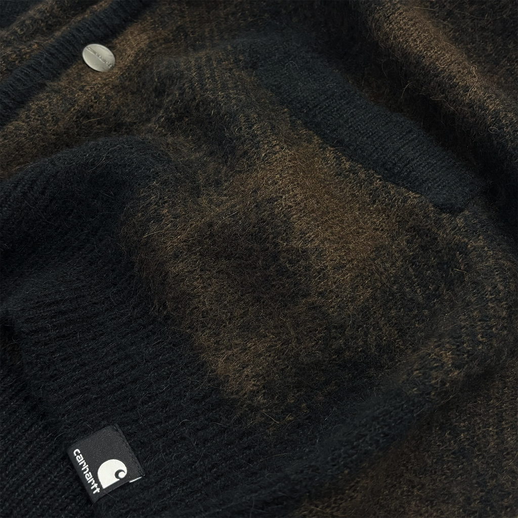 Everson Cardigan Everson Jacquard Black / Palisander