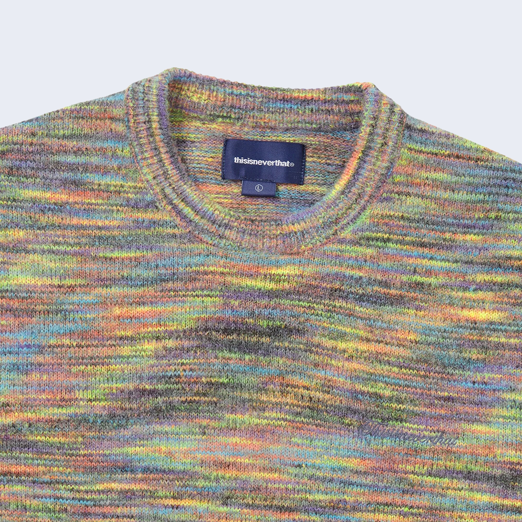 Static Knit Sweater Rainbow