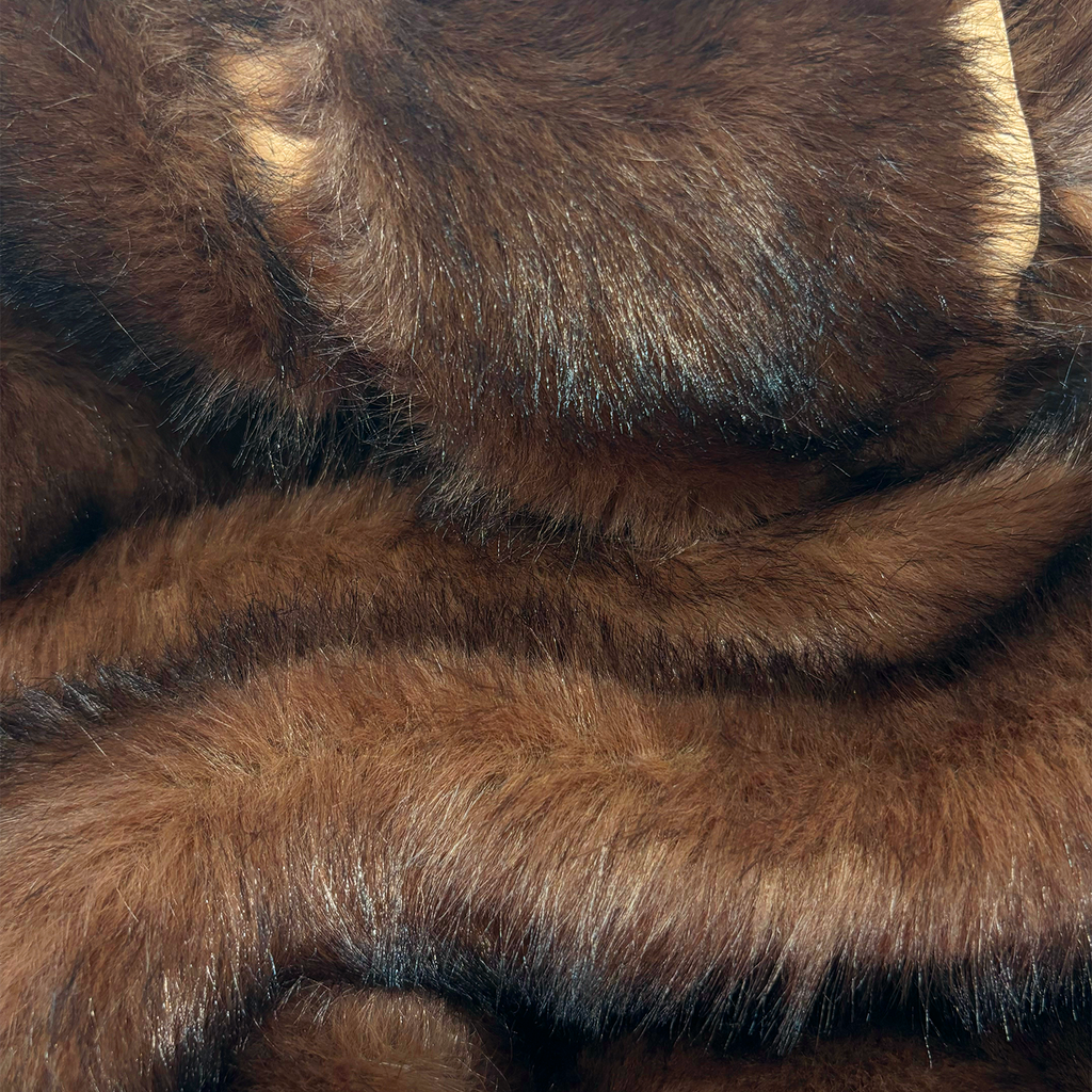 Fur Hoodie Brown