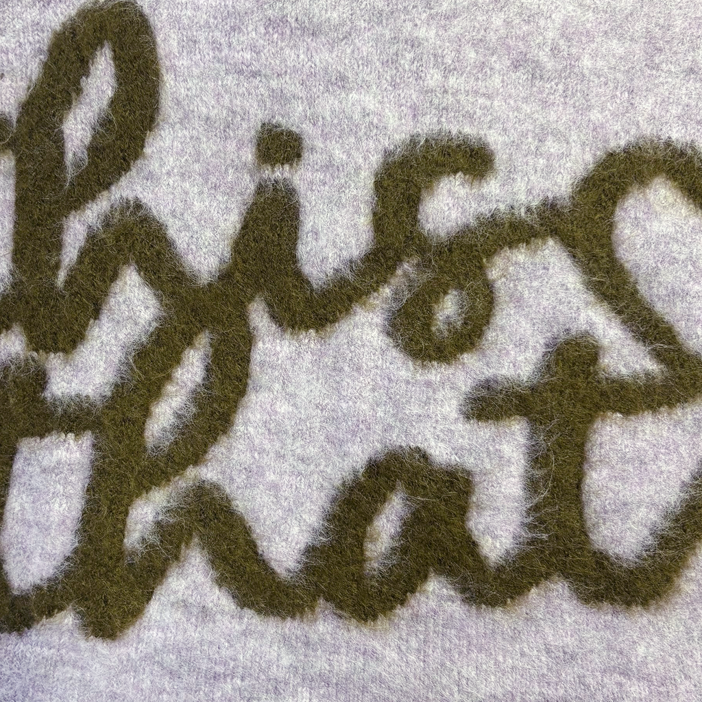 Heart Logo Knit Sweater Lavender