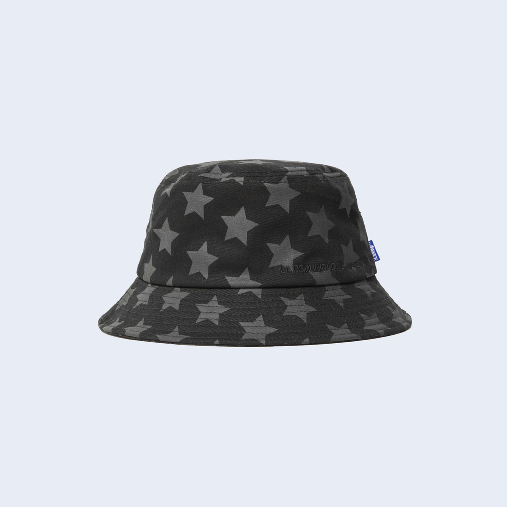 Star Bucket Hat Black