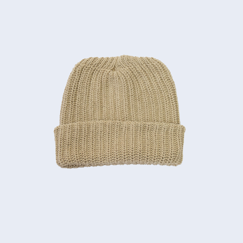 Coffe Heavy Knit Beanie