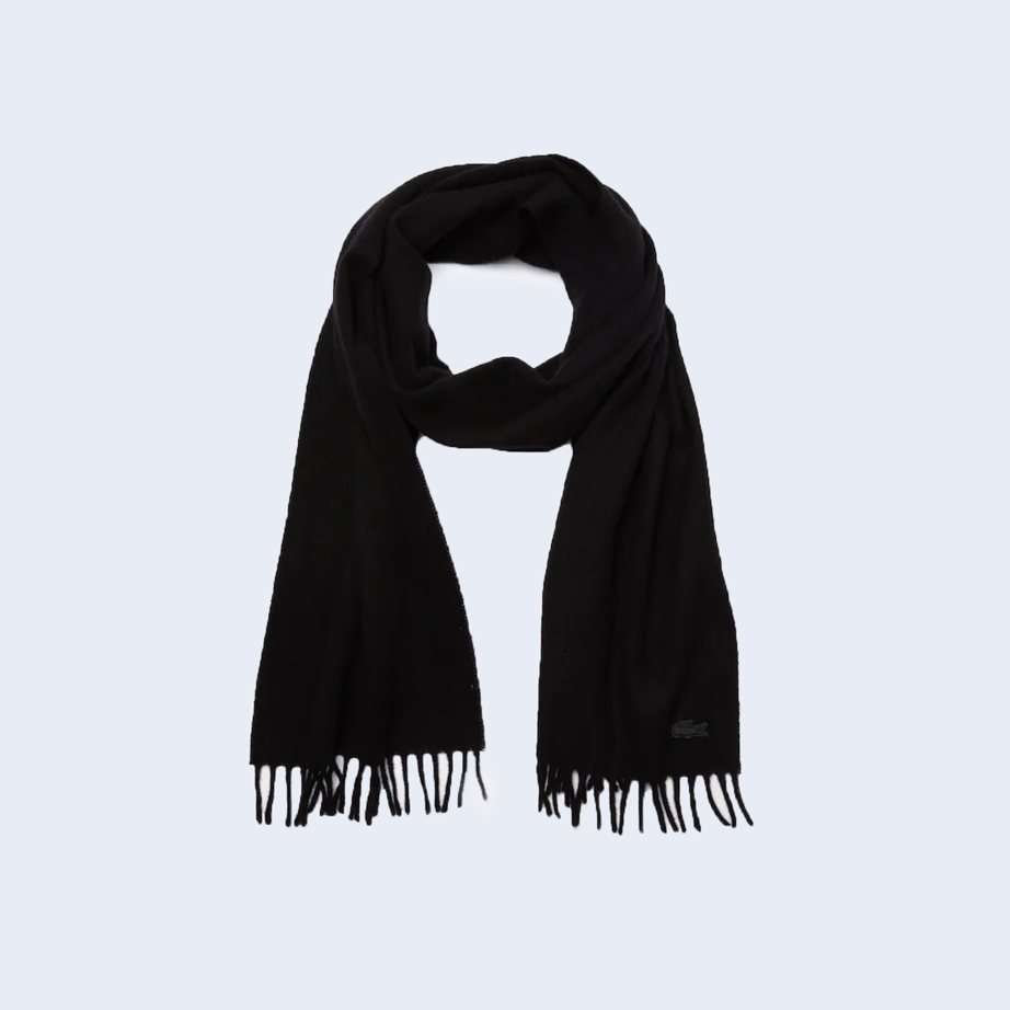 Wool Cashmere Scarf Black
