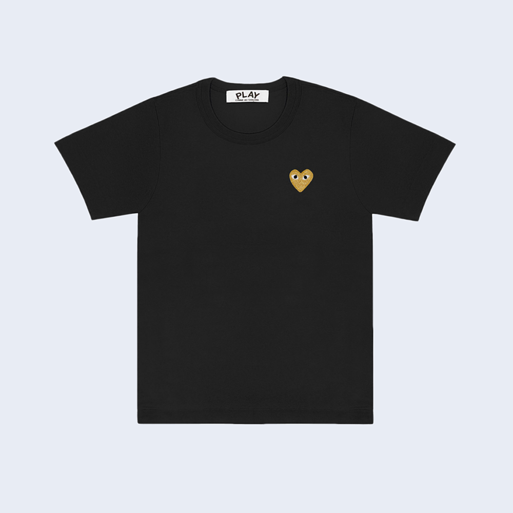 Gold Heart Logo Black